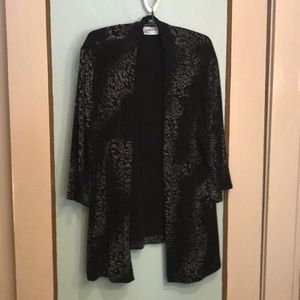 Chico’s size 2 Travelers black/silver jacket